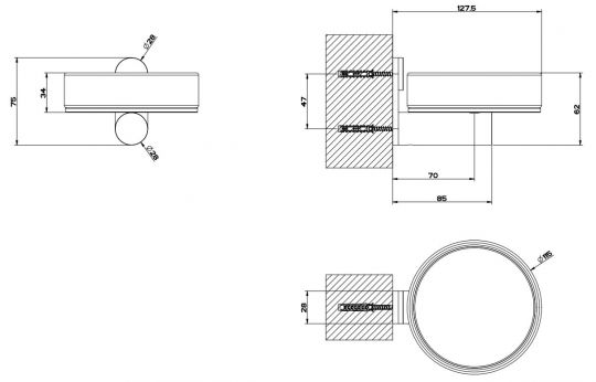 Gessi 316 Мыльница 54701 ФОТО