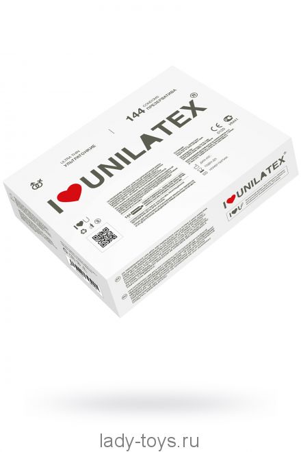 Презервативы Unilatex, ultrathin, ультратонкие, 19 см, 5,4 см, 144 шт.