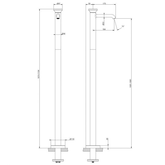 Напольный смеситель Gessi Origini 66095 ФОТО