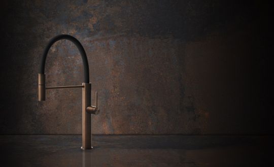 Смеситель на кухню Gessi 316 Kitchen Cesello 60014 ФОТО