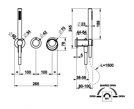 Раковина Gessi 316 54601 40х40 ФОТО