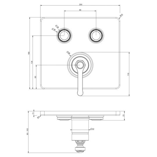 Настенный термостатический смеситель Gessi Hi-Fi Eclectic 65242 ФОТО