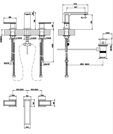 Gessi Eleganza смеситель для раковины 46012 ФОТО