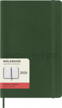 Книжка зап.Moleskine Large Classic Soft ежедневник зеленый DSK1512DC3