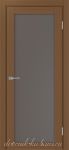 Межкомнатная дверь ТУРИН 501.2 ЭКО-шпон Орех. стекло - Бронза матовое