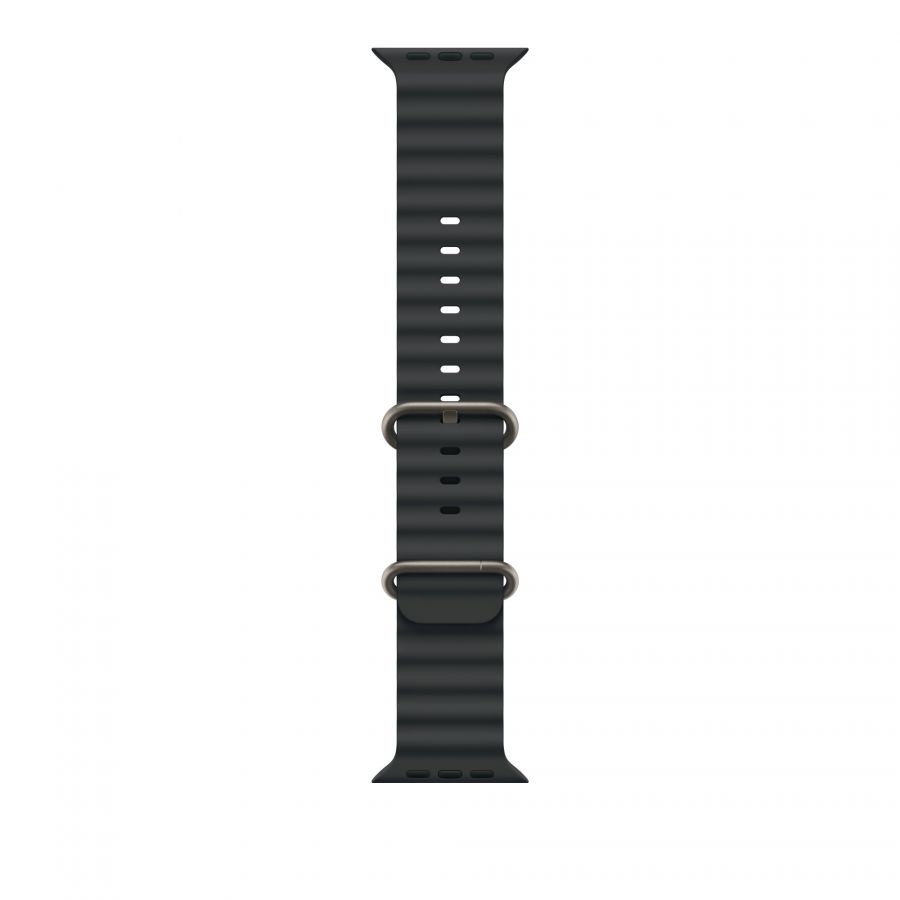 Ремешок Apple Watch Ulta 49mm Black Ocean Band - Natural Titanium Finish оригинал