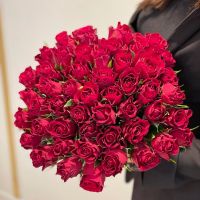 Красная роза 40 см (от 15 шт)