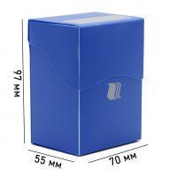Пластиковая коробочка Blackfire - Синяя (80+ карт)