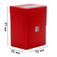 Пластиковая коробочка Blackfire - Красная (80+ карт)