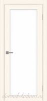 Межкомнатная дверь ТУРИН 501.2 ЭКО-шпон Ясень светлый. стекло - Лакобель Белое