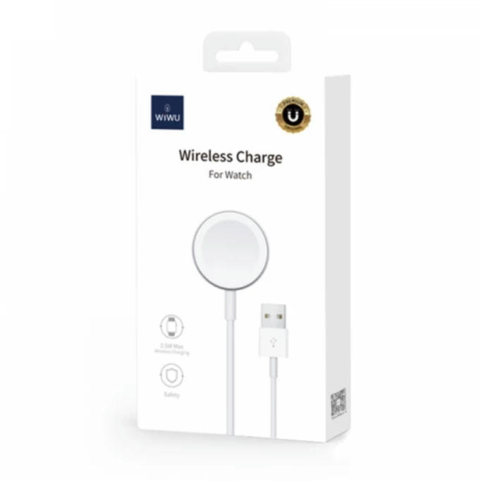Беспроводное зарядное устройство WiWU M7 USB для Apple Watch (белый)