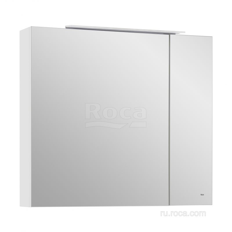 Зеркальный шкаф Roca Oleta 80 белый глянец, A857647806