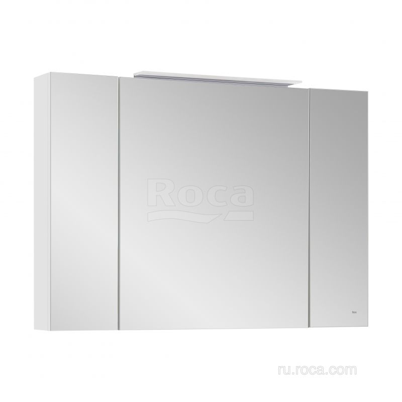 Зеркальный шкаф Roca Oleta 100 белый матовый, A857648501