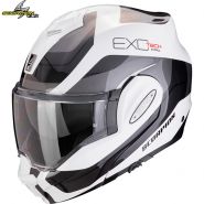 Шлем Scorpion Exo-Tech Evo Pro Commuta, Бело-серебристый