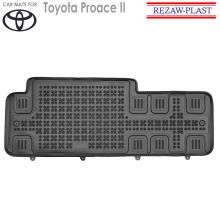 Коврики Toyota Proace II от 2016 -  Verso 3-й ряд в салон резиновые Rezaw Plast (Польша) - 1 шт.