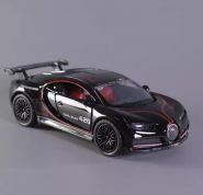 Машинка металлическая инерционная 1:36 Bugatti chiron sport черная