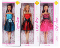 Кукла-модница (29см) в платье с юбкой-сеткой,3вида,в коробке