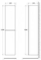 Шкаф подвесной BelBagno ALBANO-1600-2A-SC-P схема 8