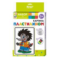 Картина пластилином «Ёжик», 12 ? 18 см