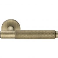 Дверная ручка 335 СITY Матовая бронза на основе (FIXA)