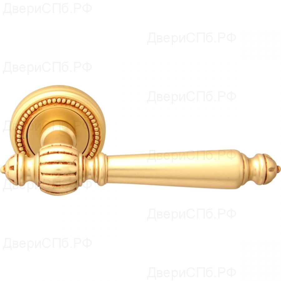 Дверная ручка на розетке 235L Mirella Французское золото